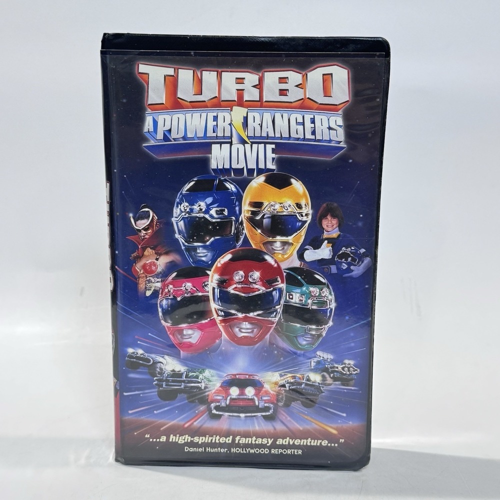 Turbo: A Power Rangers Movie VHS 1997 Video Tape‎ Black Clamshell Vintage